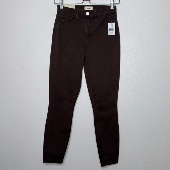 L’agence Margot High Rise Skinny Taille Haute Etroit in Coco Size 25 - Picture 1 of 11